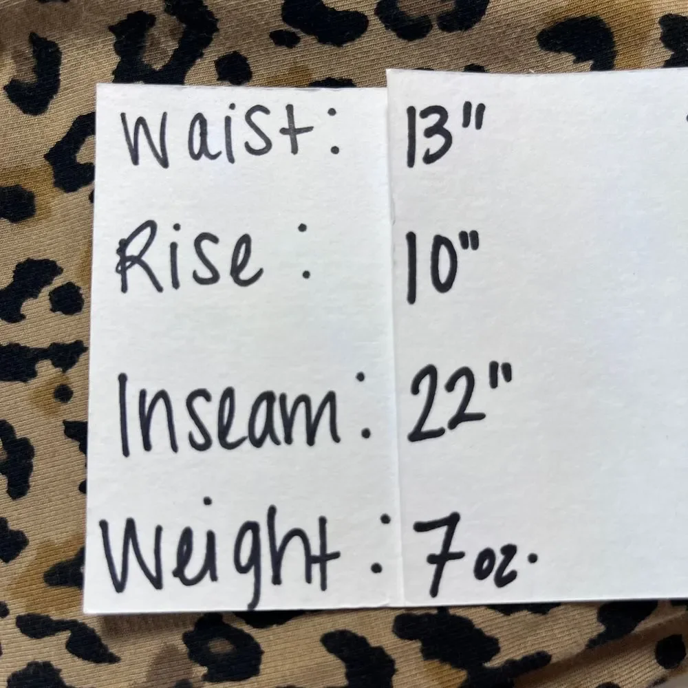J. Crew‎ NWOT Cropped Leopard Leggings Cotton Women's Size Small